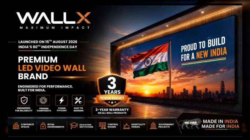 WallX by Avinya Bharat Launches Premium LED Video Wall Brand on India’s 80th Independence Day